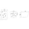 Сет: Инсталляция LEMARK PENEDA + кнопка смыва BIT чёрный матовый + унитаз FLOREX белый глянец 100802420