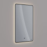 Зеркало LEMARK MIOBLACK 50х80 см с интерьерной подсветкой, с подогревом LM50ZM-black